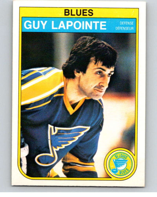 1982-83 O-Pee-Chee #305 Guy Lapointe  St. Louis Blues  V59225 Image 1