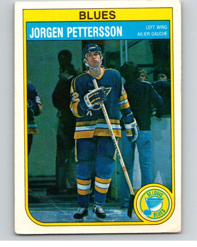 1982-83 O-Pee-Chee #309 Jorgen Pettersson  St. Louis Blues  V59253 Image 1