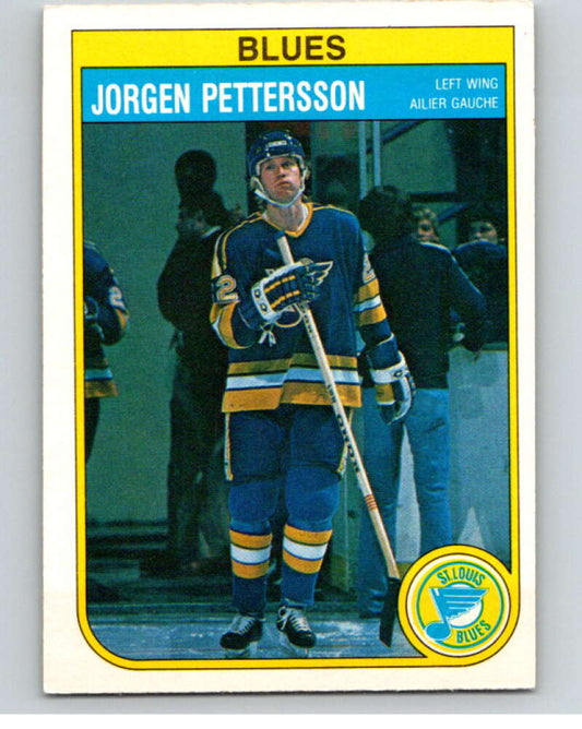 1982-83 O-Pee-Chee #309 Jorgen Pettersson  St. Louis Blues  V59254 Image 1