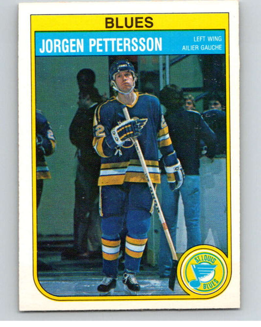 1982-83 O-Pee-Chee #309 Jorgen Pettersson  St. Louis Blues  V59257 Image 1