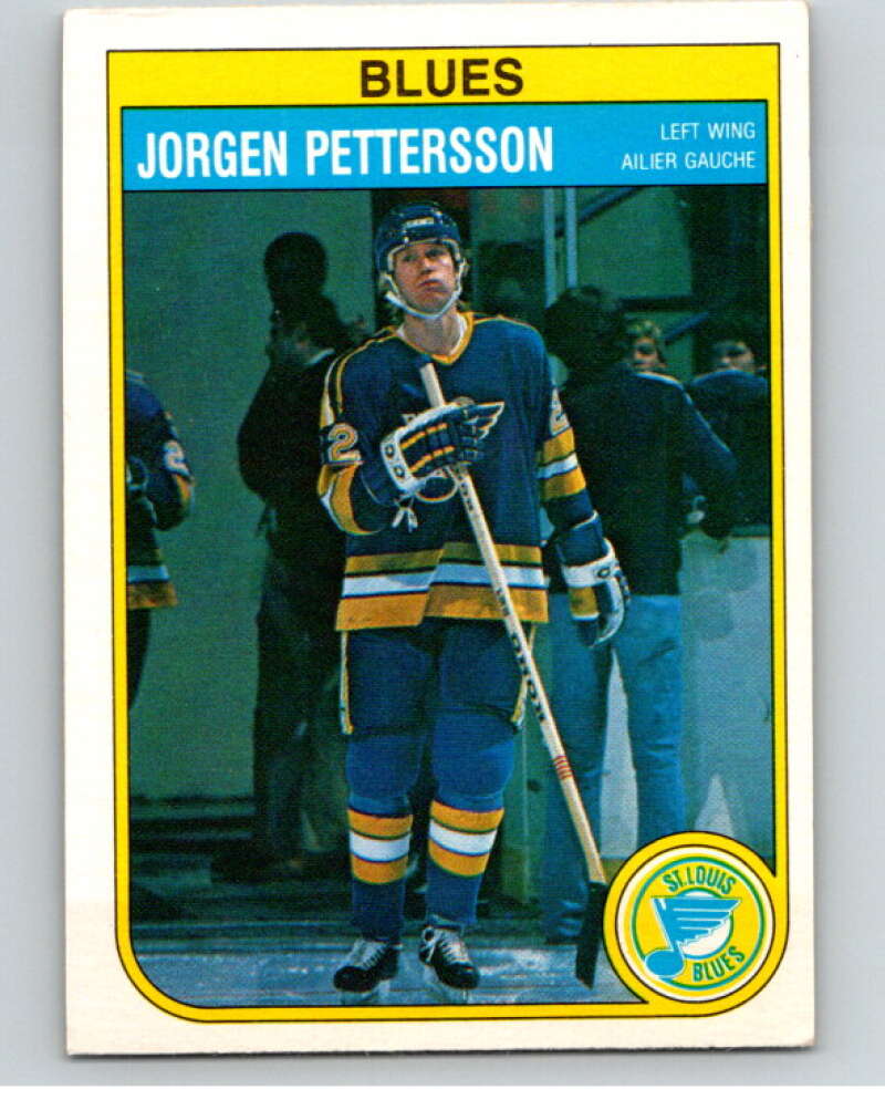 1982-83 O-Pee-Chee #309 Jorgen Pettersson  St. Louis Blues  V59259 Image 1