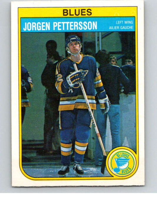 1982-83 O-Pee-Chee #309 Jorgen Pettersson  St. Louis Blues  V59260 Image 1