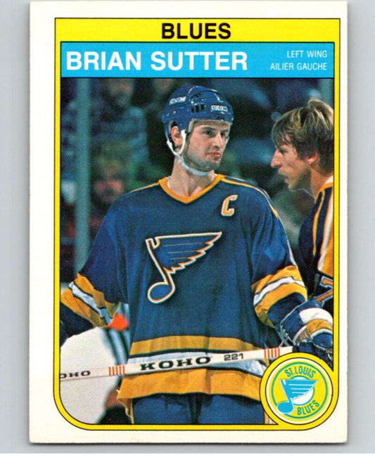 1982-83 O-Pee-Chee #311 Brian Sutter  St. Louis Blues  V59267 Image 1