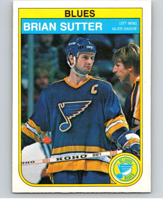 1982-83 O-Pee-Chee #311 Brian Sutter  St. Louis Blues  V59270 Image 1