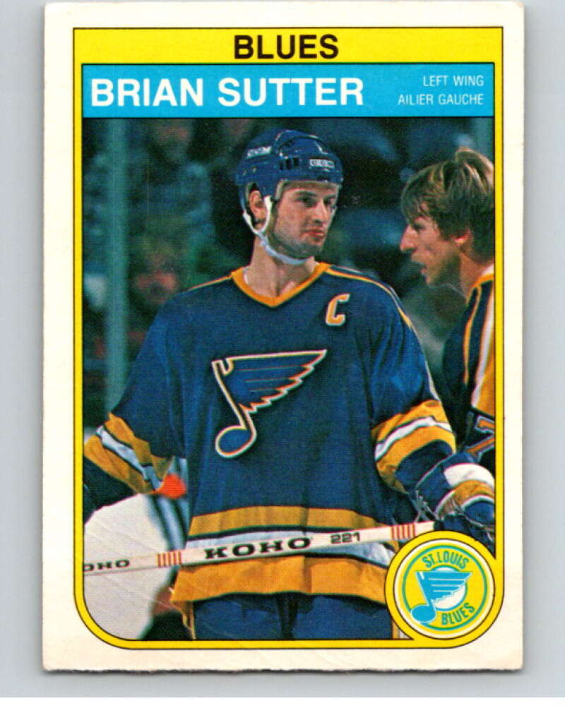 1982-83 O-Pee-Chee #311 Brian Sutter  St. Louis Blues  V59272 Image 1