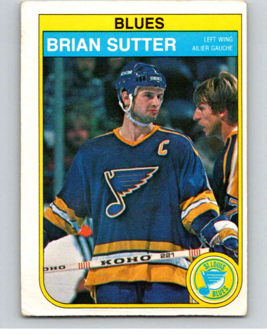 1982-83 O-Pee-Chee #311 Brian Sutter  St. Louis Blues  V59273 Image 1