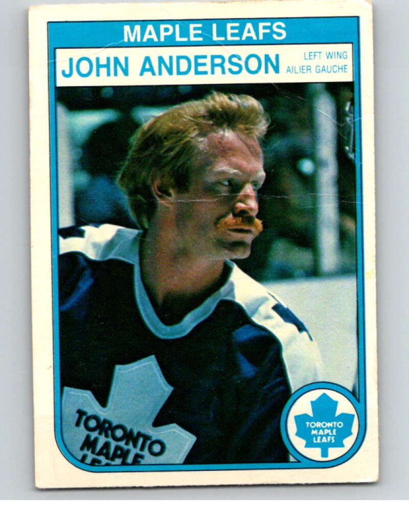 1982-83 O-Pee-Chee #315 John Anderson  RC Rookie Toronto Maple Leafs  V59292 Image 1