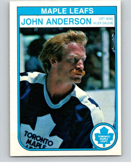 1982-83 O-Pee-Chee #315 John Anderson  RC Rookie Toronto Maple Leafs  V59293 Image 1