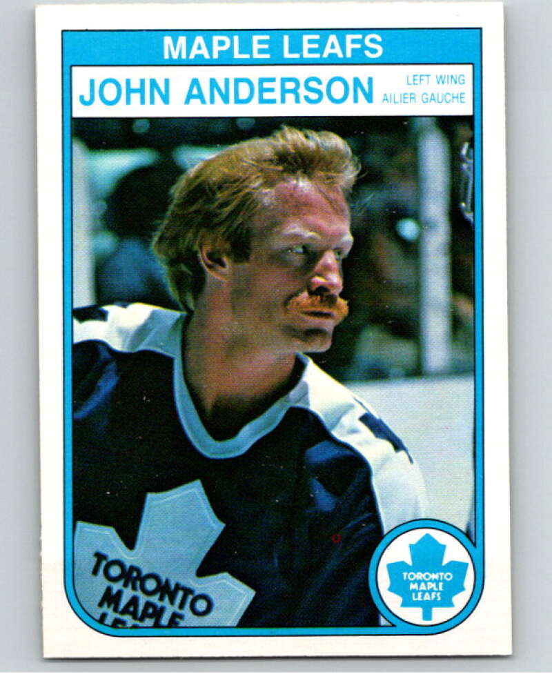 1982-83 O-Pee-Chee #315 John Anderson  RC Rookie Toronto Maple Leafs  V59300 Image 1