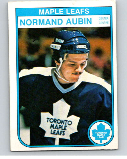 1982-83 O-Pee-Chee #316 Normand Aubin  RC Rookie Toronto Maple Leafs  V59301 Image 1