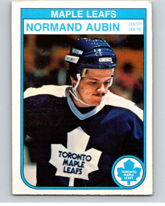 1982-83 O-Pee-Chee #316 Normand Aubin  RC Rookie Toronto Maple Leafs  V59302 Image 1