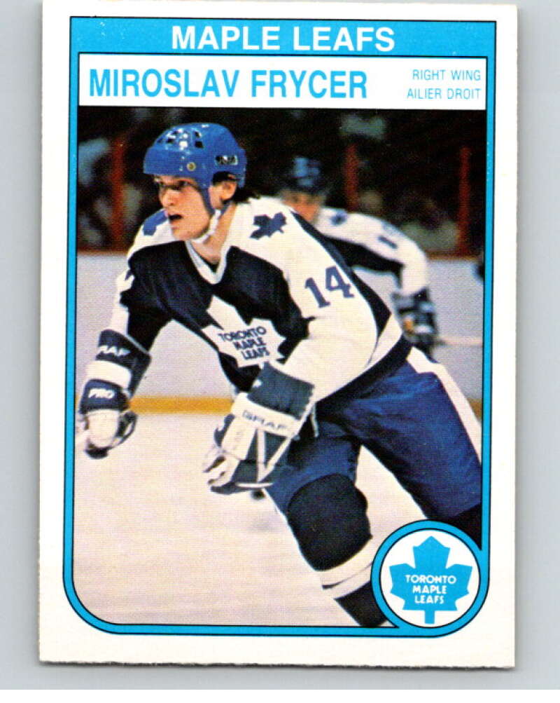 1982-83 O-Pee-Chee #321 Miroslav Frycer  RC Rookie Toronto Maple Leafs  V59337 Image 1