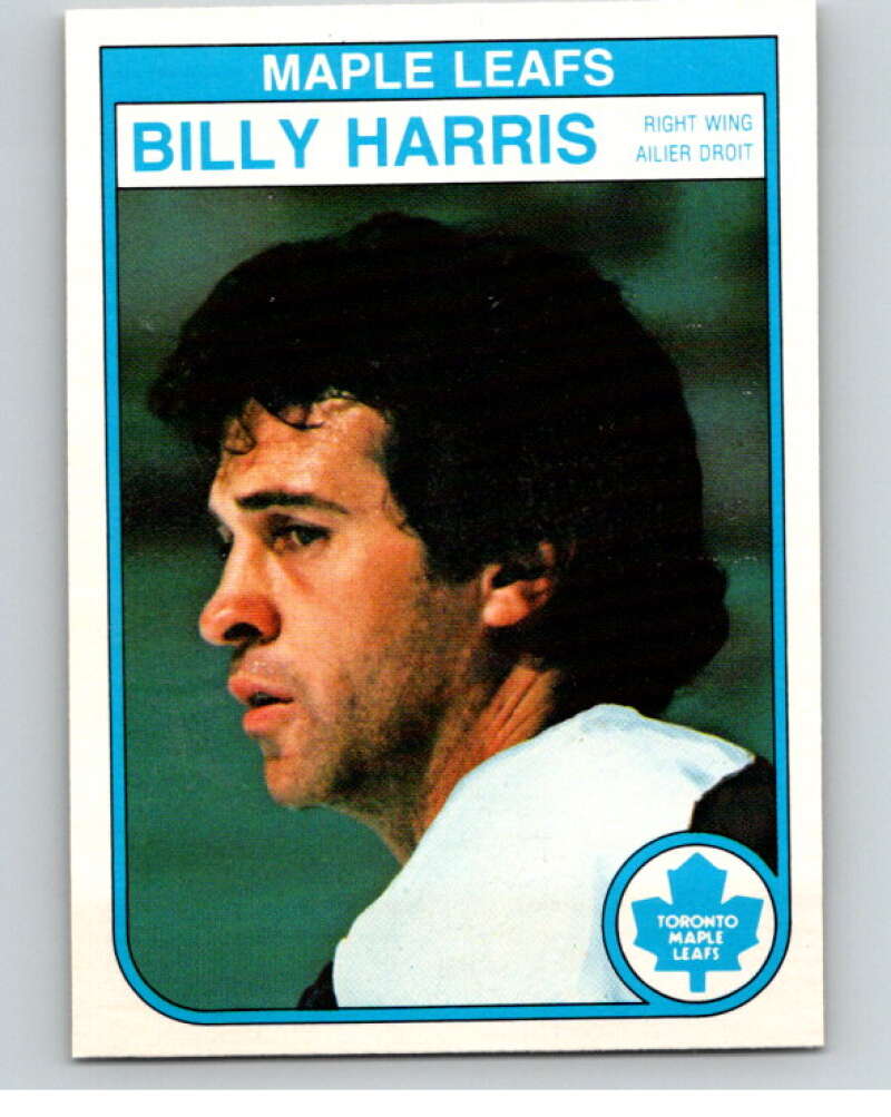 1982-83 O-Pee-Chee #322 Billy Harris  Toronto Maple Leafs  V59347 Image 1