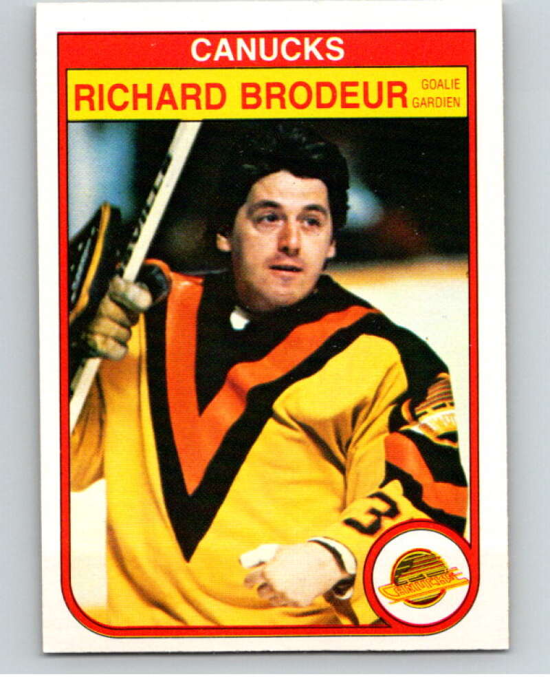 1982-83 O-Pee-Chee #339 Richard Brodeur  Vancouver Canucks  V59471 Image 1