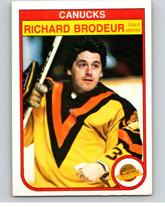 1982-83 O-Pee-Chee #339 Richard Brodeur  Vancouver Canucks  V59473 Image 1