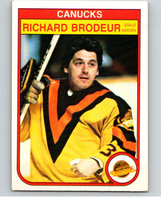 1982-83 O-Pee-Chee #339 Richard Brodeur  Vancouver Canucks  V59474 Image 1