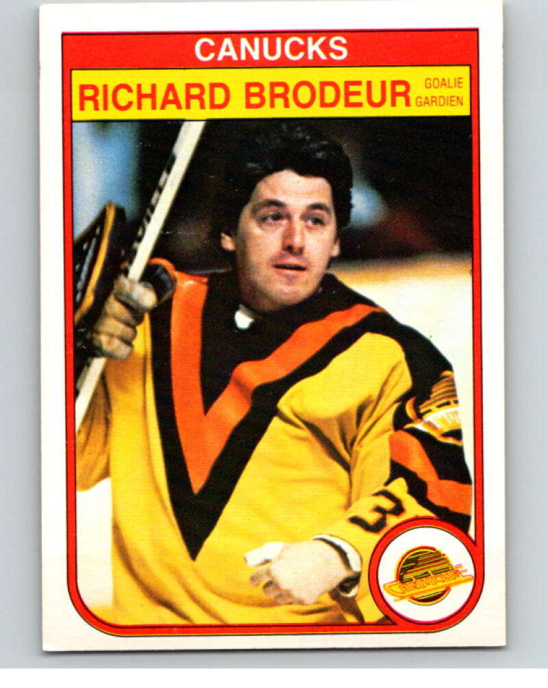 1982-83 O-Pee-Chee #339 Richard Brodeur  Vancouver Canucks  V59476 Image 1