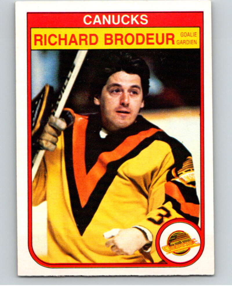 1982-83 O-Pee-Chee #339 Richard Brodeur  Vancouver Canucks  V59479 Image 1