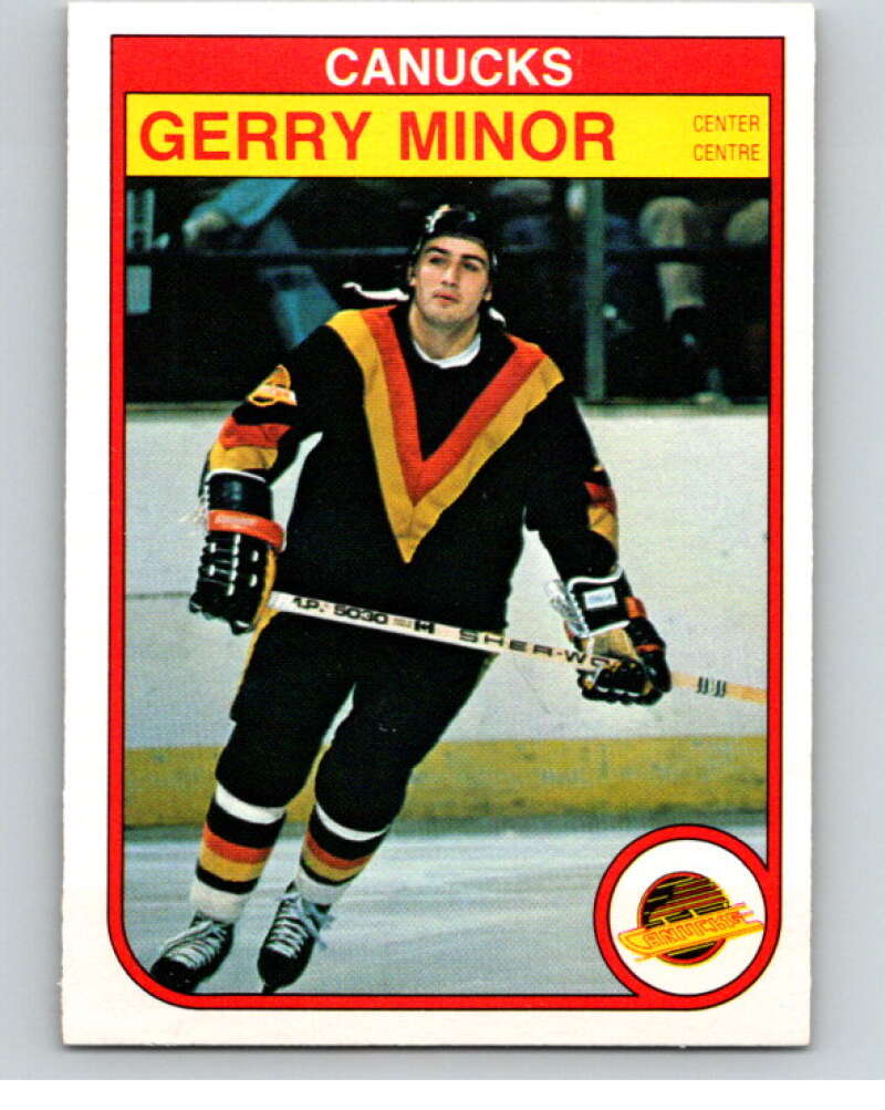 1982-83 O-Pee-Chee #352 Gerry Minor  Vancouver Canucks  V59560 Image 1