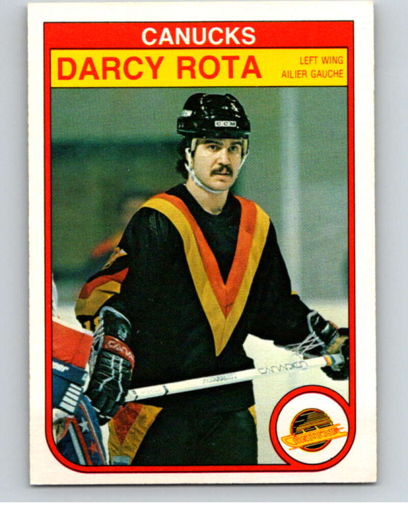 1982-83 O-Pee-Chee #355 Darcy Rota  Vancouver Canucks  V59585 Image 1