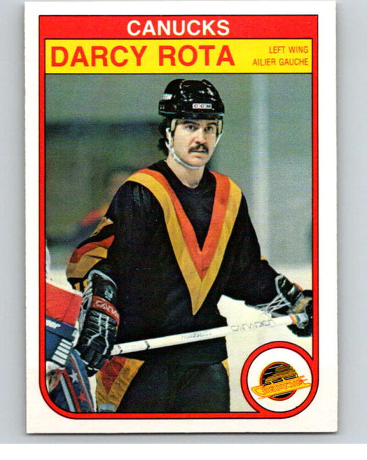 1982-83 O-Pee-Chee #355 Darcy Rota  Vancouver Canucks  V59592 Image 1