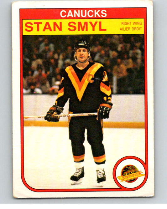 1982-83 O-Pee-Chee #356 Stan Smyl  Vancouver Canucks  V59594 Image 1