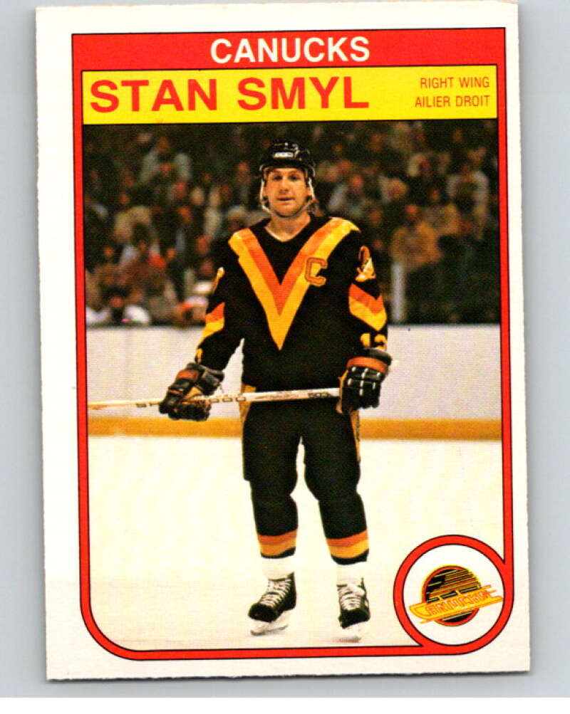 1982-83 O-Pee-Chee #356 Stan Smyl  Vancouver Canucks  V59596 Image 1