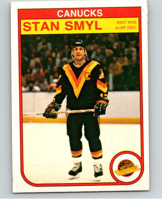 1982-83 O-Pee-Chee #356 Stan Smyl  Vancouver Canucks  V59597 Image 1