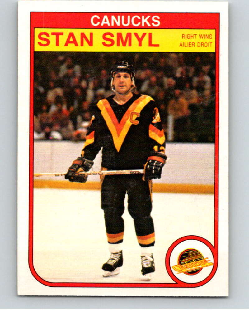 1982-83 O-Pee-Chee #356 Stan Smyl  Vancouver Canucks  V59601 Image 1
