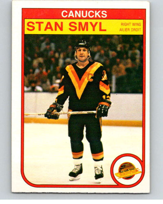 1982-83 O-Pee-Chee #356 Stan Smyl  Vancouver Canucks  V59604 Image 1