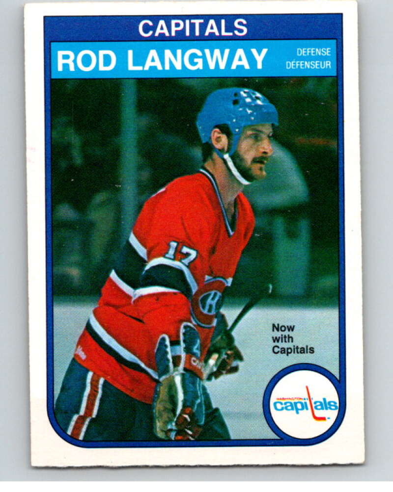 1982-83 O-Pee-Chee #368 Rod Langway  Washington Capitals  V59693 Image 1