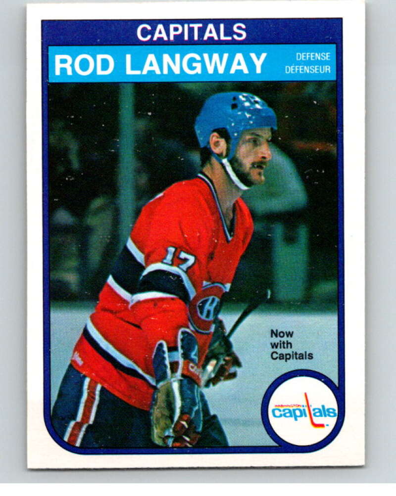 1982-83 O-Pee-Chee #368 Rod Langway  Washington Capitals  V59696 Image 1