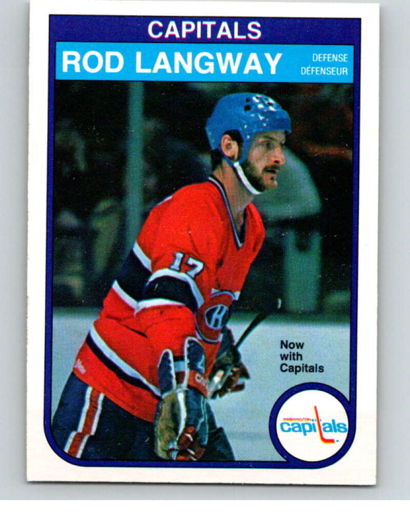 1982-83 O-Pee-Chee #368 Rod Langway  Washington Capitals  V59697 Image 1