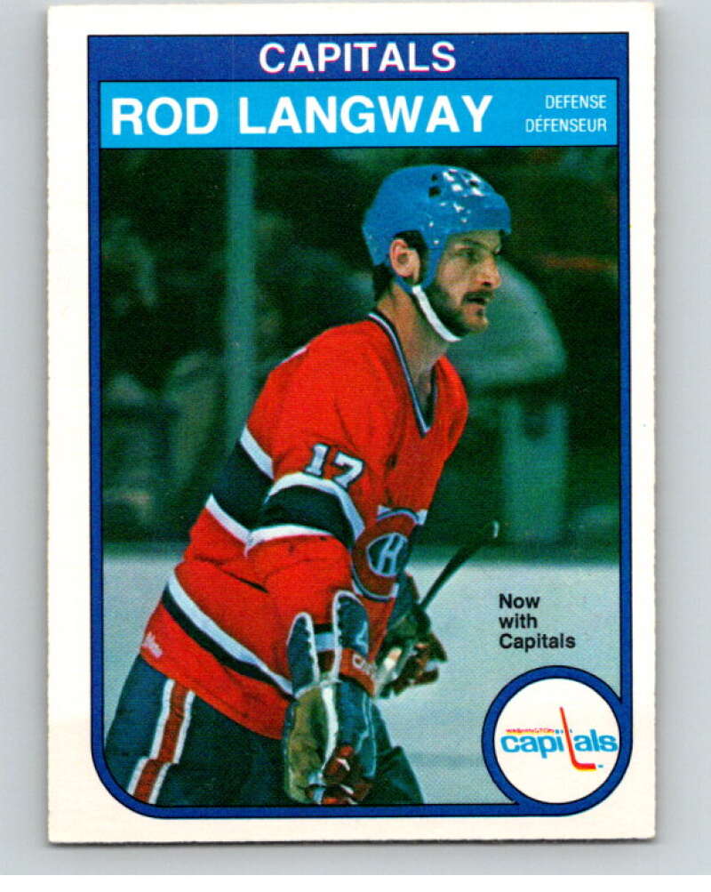 1982-83 O-Pee-Chee #368 Rod Langway  Washington Capitals  V59698 Image 1