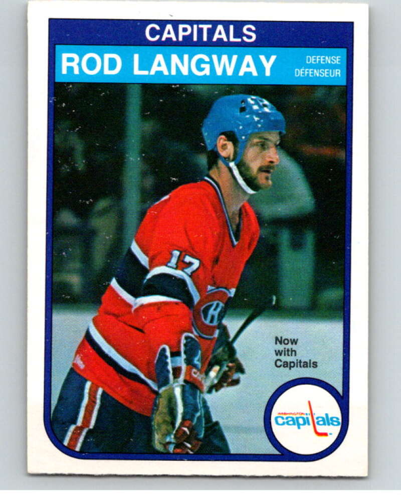 1982-83 O-Pee-Chee #368 Rod Langway  Washington Capitals  V59699 Image 1