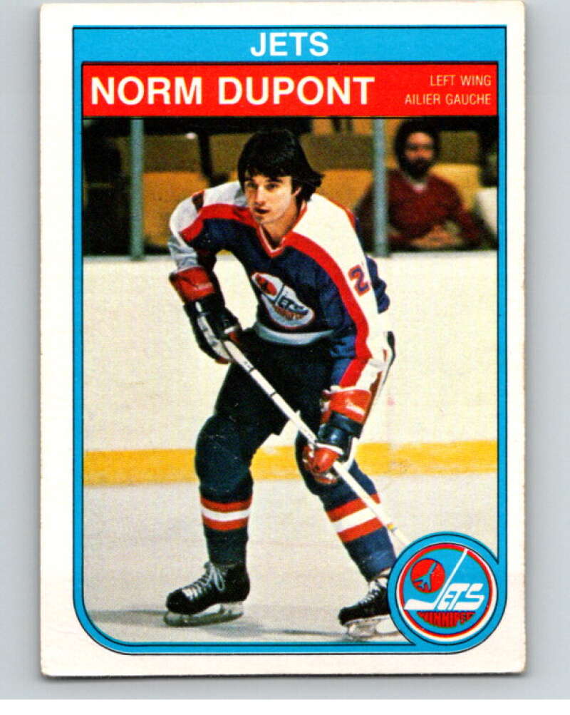 1982-83 O-Pee-Chee #378 Norm Dupont  Winnipeg Jets  V59785 Image 1