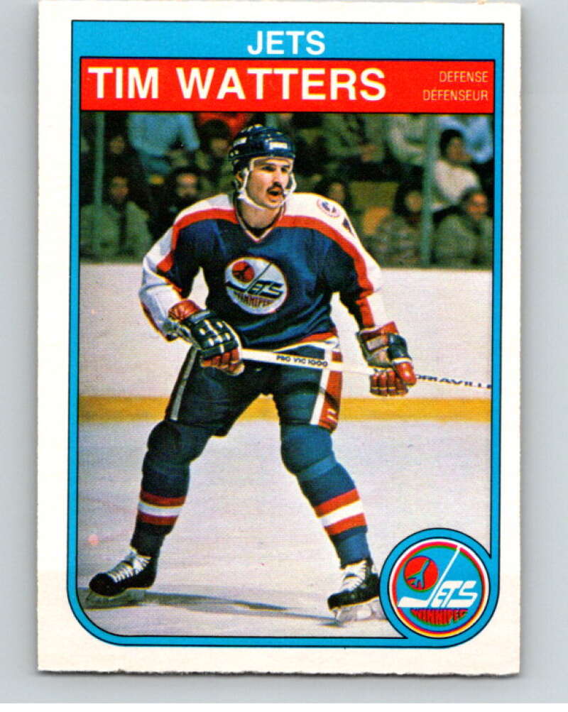 1982-83 O-Pee-Chee #395 Tim Watters  RC Rookie Winnipeg Jets  V59917 Image 1