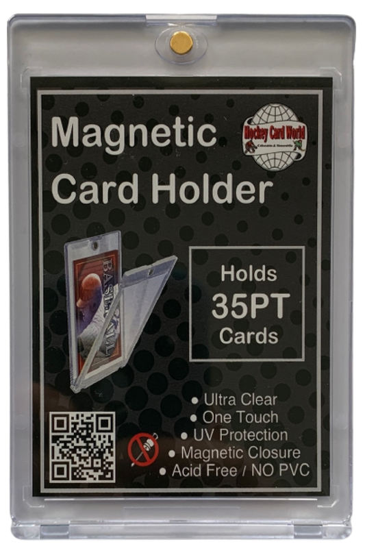 Hockey Card World 35pt Magnetic 1Touch Card Holder One Touch - Ultra Clear Image 1