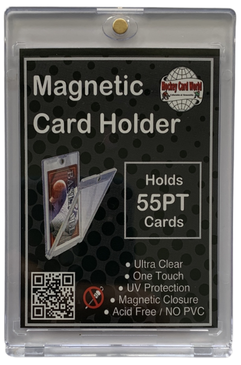 Hockey Card World 55pt Magnetic 1Touch Card Holder One Touch - Ultra Clear Image 1