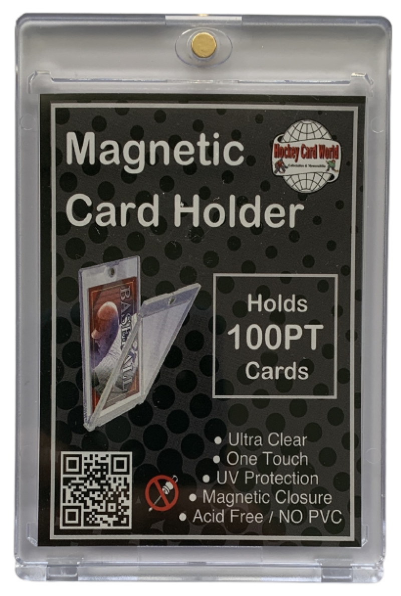 Hockey Card World 100pt Magnetic 1Touch Card Holder One Touch - Ultra Clear Image 1