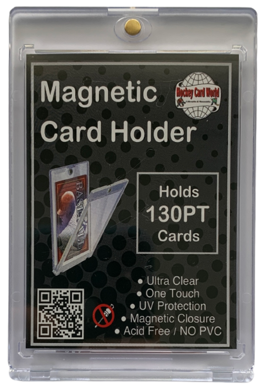 Hockey Card World 130pt Magnetic 1Touch Card Holder One Touch - Ultra Clear Image 1