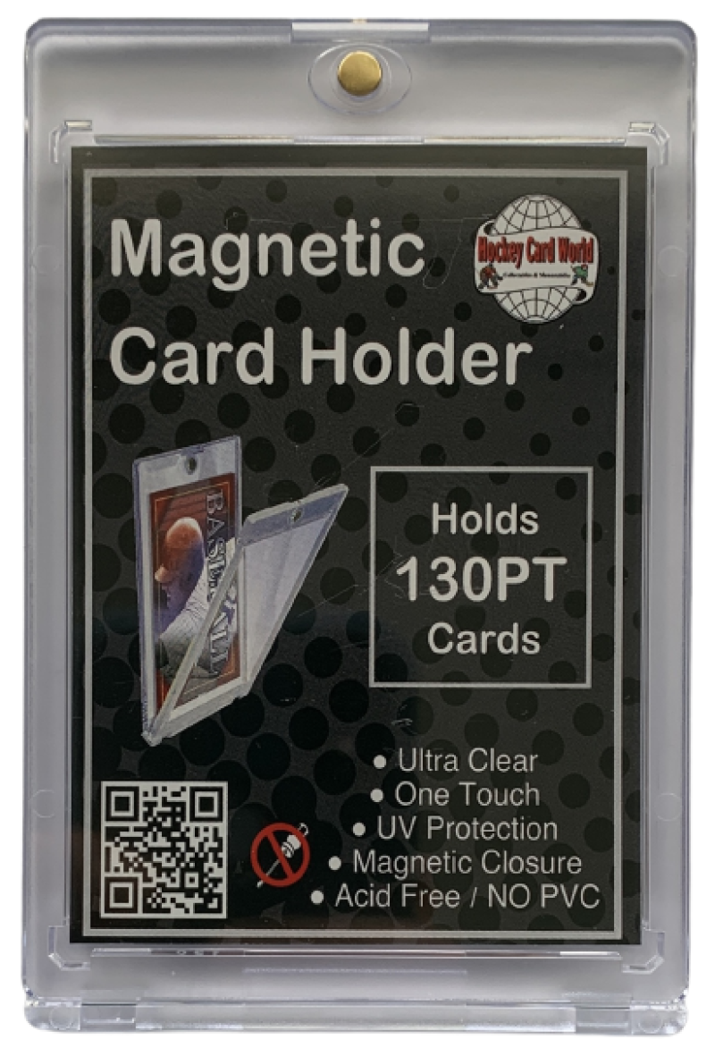 Hockey Card World 130pt Magnetic 1Touch Card Holder One Touch - Ultra Clear Image 1