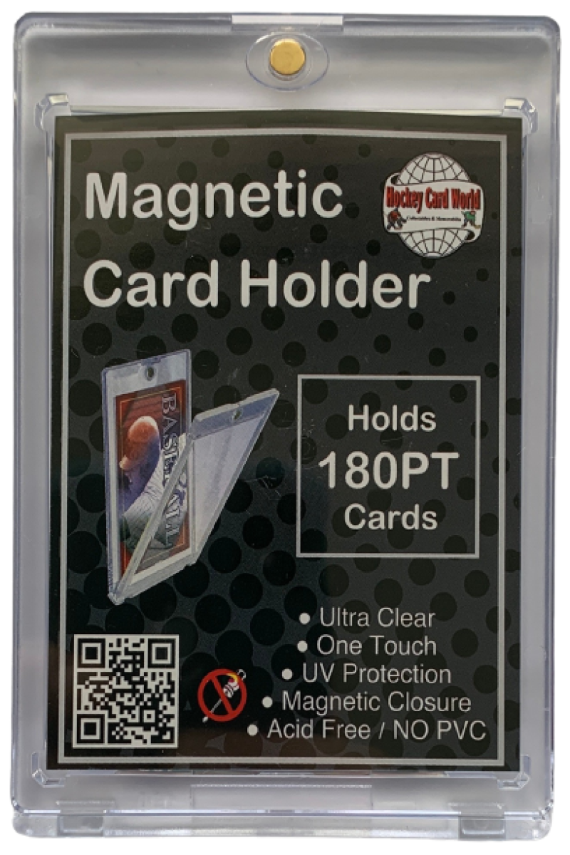 Hockey Card World 180pt Magnetic 1Touch Card Holder One Touch - Ultra Clear Image 1