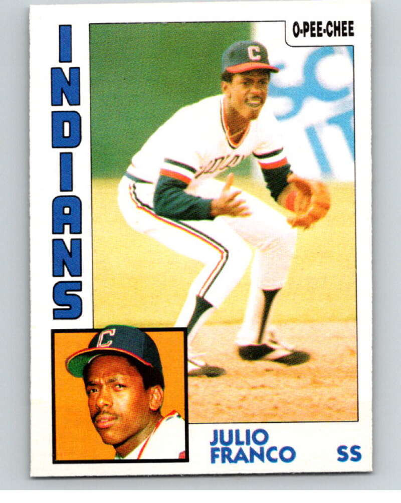 1984 O-Pee-Chee Baseball #48 Julio Franco  Cleveland Indians  V59936 Image 1