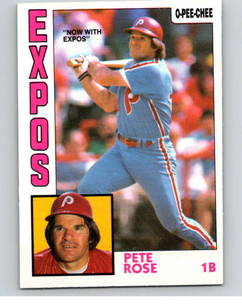 1984 O-Pee-Chee Baseball #300 Pete Rose  Philadelphia Phillies  V59967 Image 1