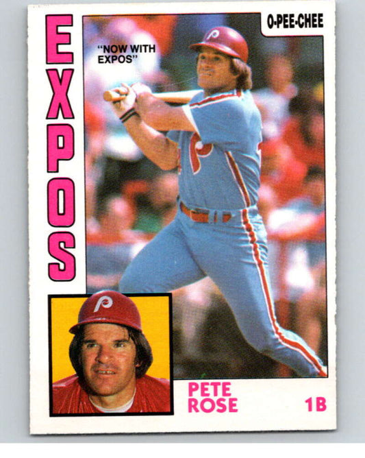 1984 O-Pee-Chee Baseball #300 Pete Rose  Philadelphia Phillies  V59968 Image 1
