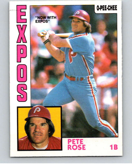 1984 O-Pee-Chee Baseball #300 Pete Rose  Philadelphia Phillies  V59970 Image 1