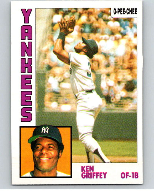 1984 O-Pee-Chee Baseball #306 Ken Griffey Sr.  New York Yankees  V59972 Image 1