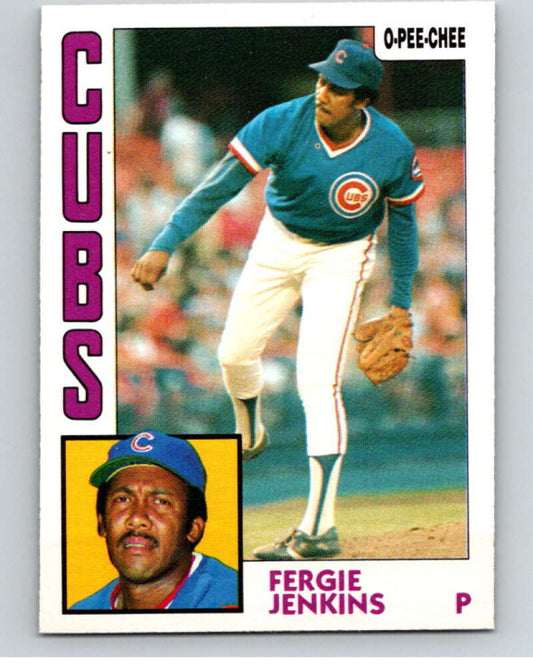 1984 O-Pee-Chee Baseball #343 Fergie Jenkins  Chicago Cubs  V59974 Image 1