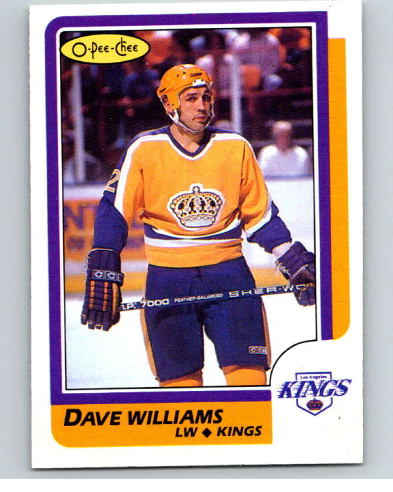 1986-87 O-Pee-Chee #6 Tiger Williams  Los Angeles Kings  V63212 Image 1